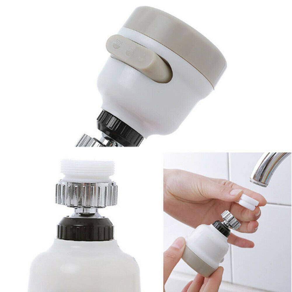 1Pcs Moveable Kitchen Tap Head 360° Rotatable Faucet Water Saving Filter Sprayer