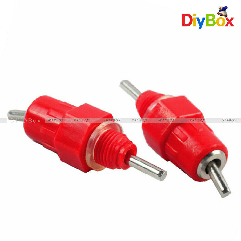 10Pcs Poultry Water Drinking Nipples Duck Chicken Feeding Screw In Drinker A360°