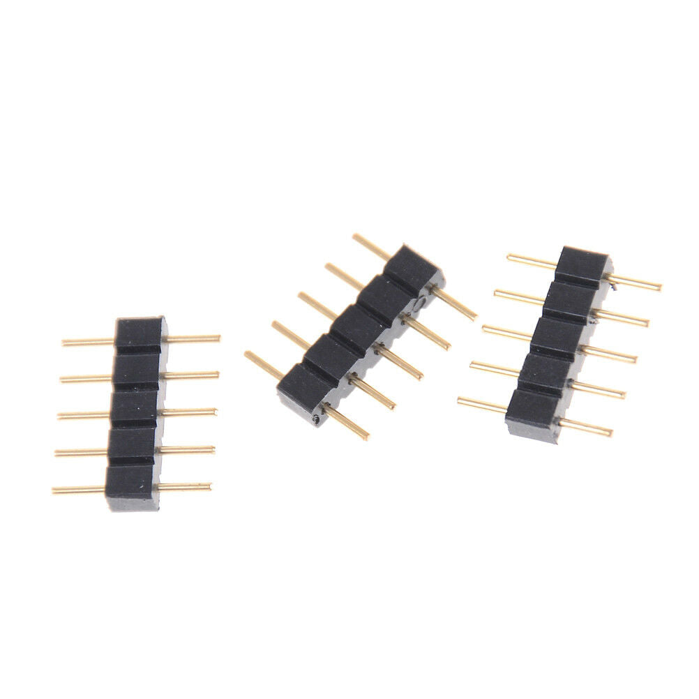 10pcs 5PIN RGBW Connector Adapter pin needle male type double For  LED Stri Lt