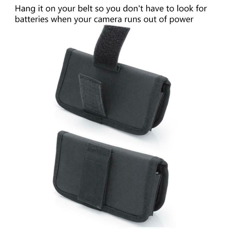 Photo DSLR Battery Holder 3 Storage Bag ,Camera Battery Case SD Card Holder