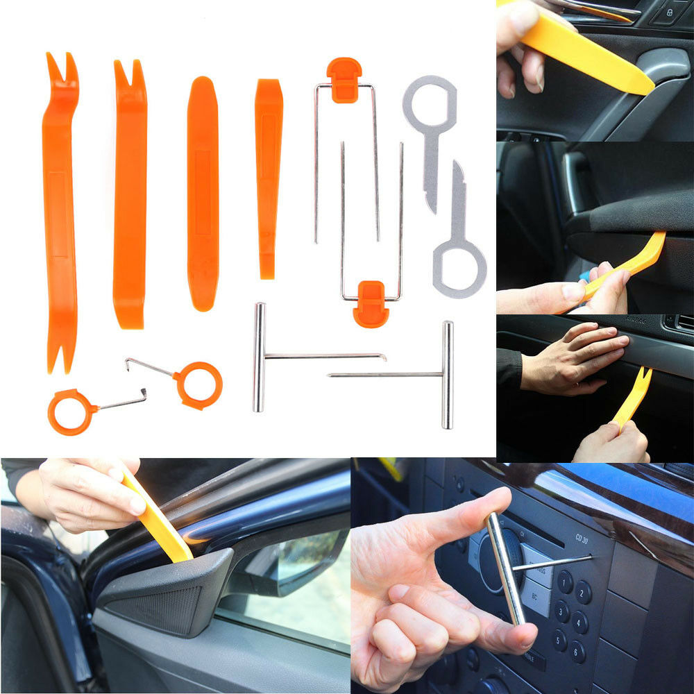 Universal Panel Removal Open Pry Tools Kit 12 pcs Car Dash Door Radio Trim Panel