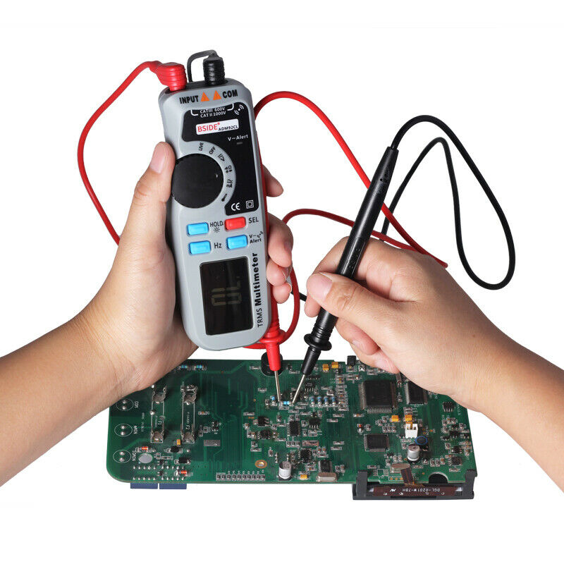 6000 Count True RMS Handheld Digital Clamp Multimeter EBTN Screen AC/DC V/A Test