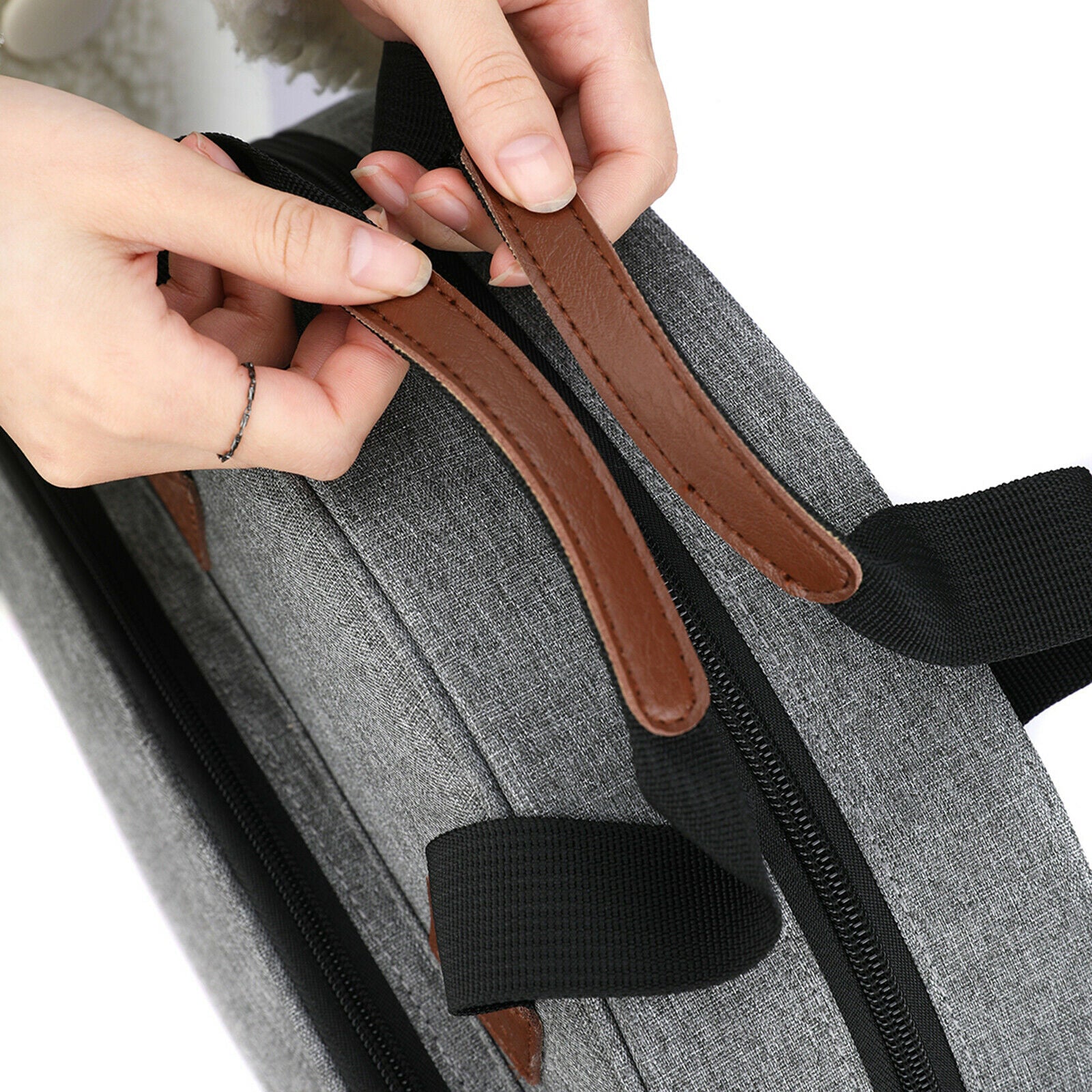 Empty Crochet Hooks Bag Zip Storage Organizer Bag for Crochet Knitting Tools