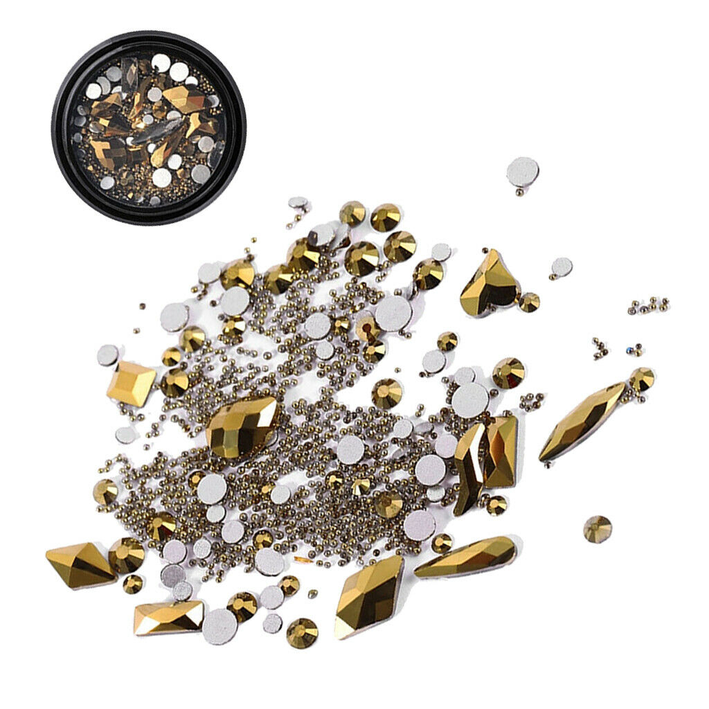 Mixed Crystal AB Nail Art Rhinestones Diamond Crystal Studs Beads for DIY 9