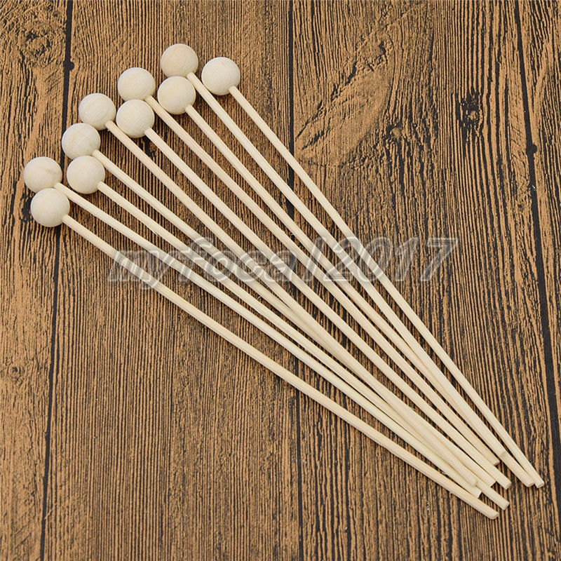 10x Wood Ball For Fragrance Diffuser Aromatherapy Rattan Reed Sticks Home Decor