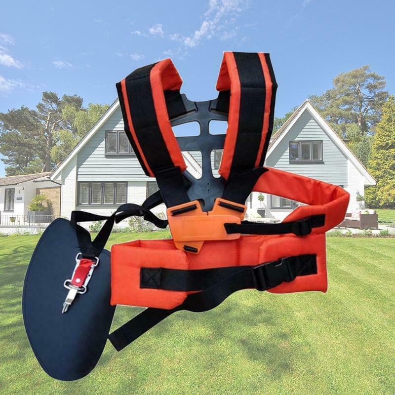 Double Shoulder W Shape Harness Strap Comfort Labor Saving Strimmer Padded Belt