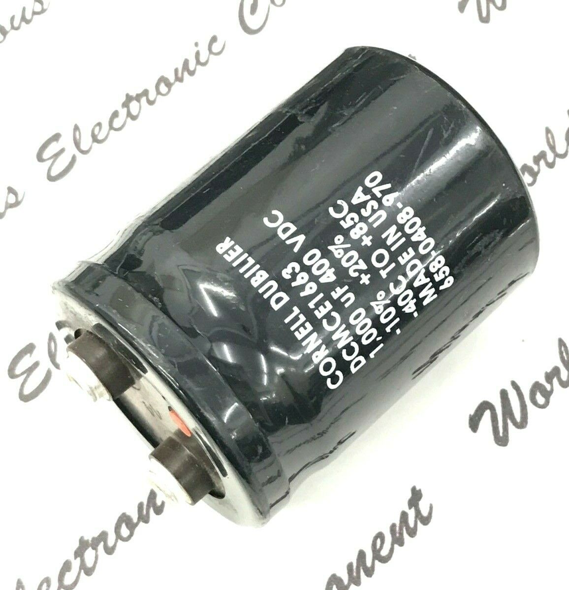 1pcs - CDE 1000uF (1000µF) 400V DCMCE1663 Screw Terminal Capacitor- NOS
