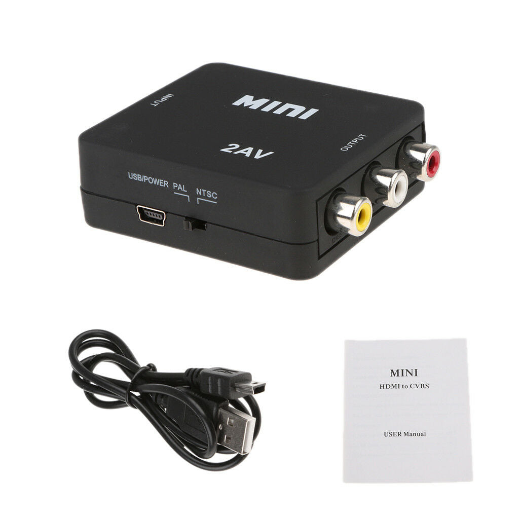 to AV Converter Cable Analog Digital Adapter with Audio for Laptop PC