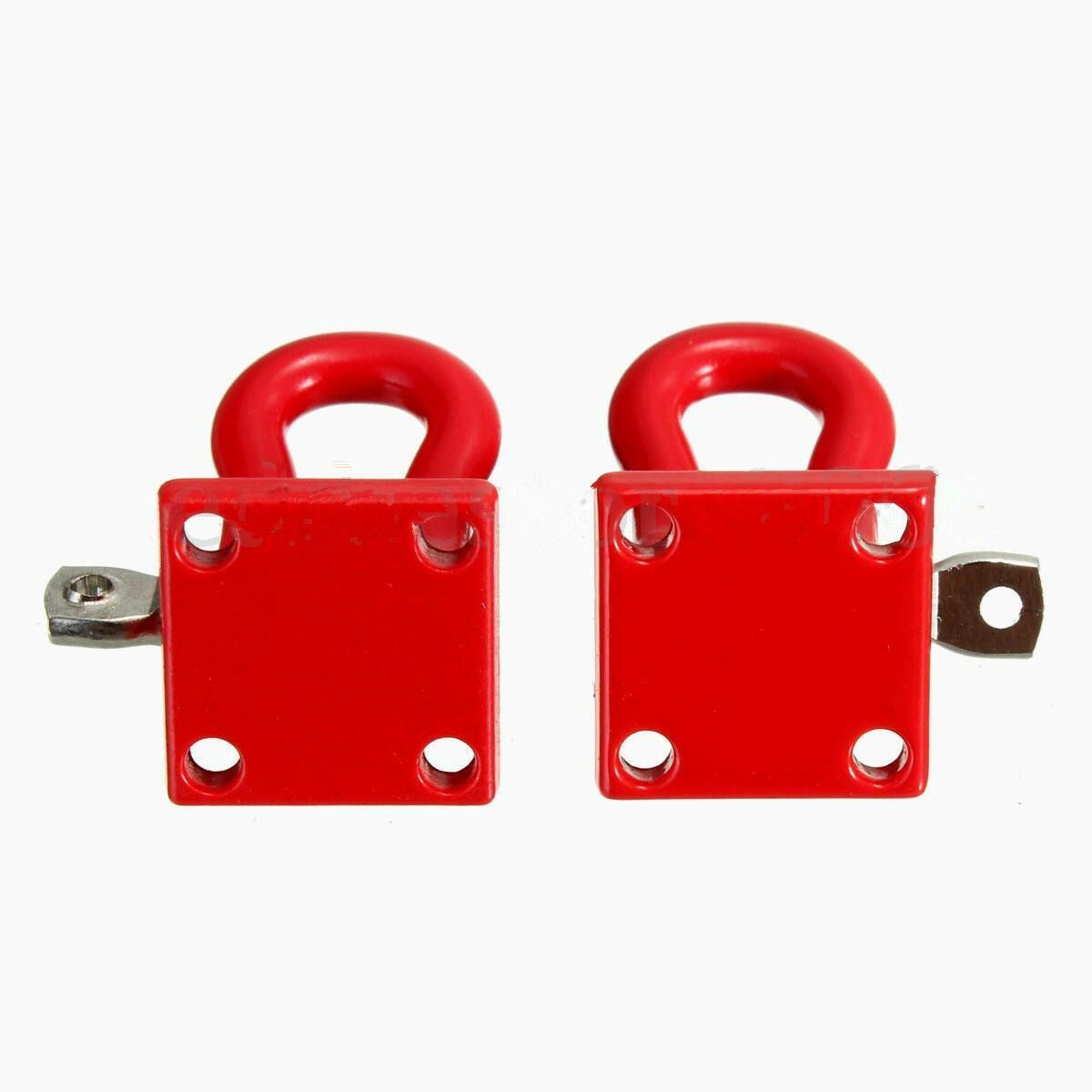 1 Pair 1:10 Scale Hook Shackles for RC SCX-10 Crawler Truck Accessories Red T DD