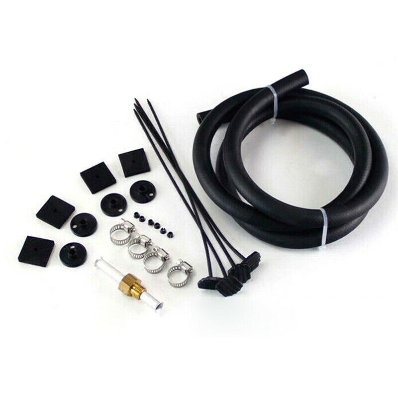 Universal Car Air Condenser Radiator AFT 6 Row Oil Cooler Fin Pipe Belt CondB1L6