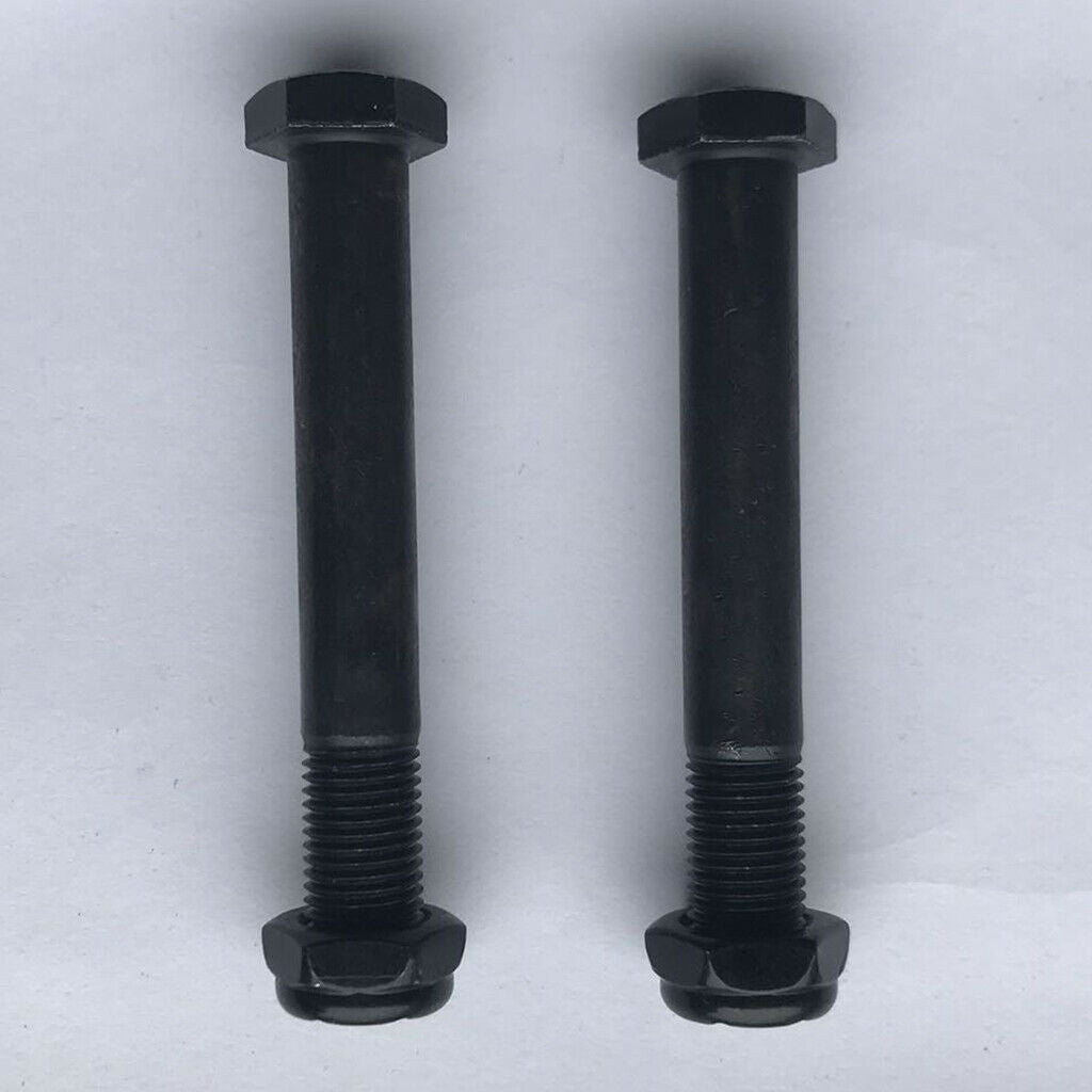 2X 2pcs 62.5mm Skateboard Trucks Kingpin Longboard Hardware+2pcs Nuts, Black