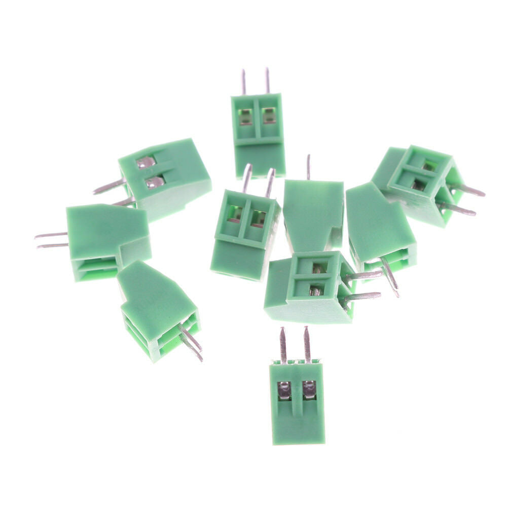 10pcs 2 Poles KF128 2.54mm PCB Universal Screw Terminal Bloc.l8