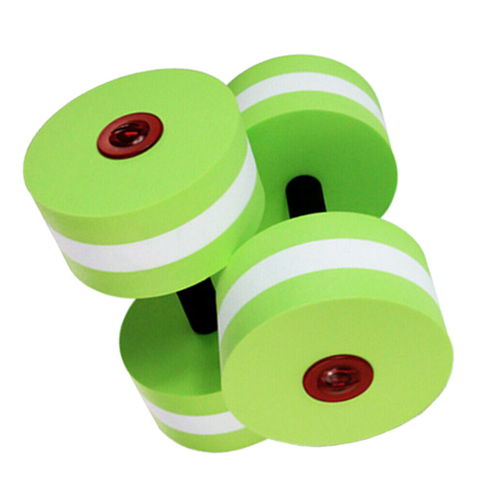 Eva Floating Dumbbell Water Aerobics Aquatic Fitness Exercise Barbell Green