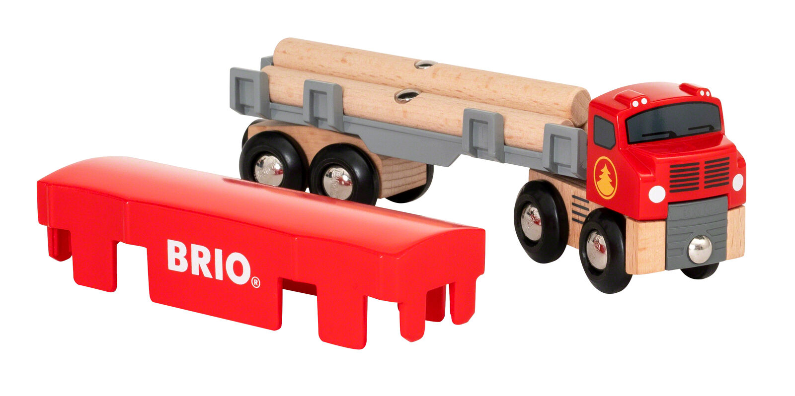 33657 BRIO Lumber Transport Truck Wagon Wooden Building Train Railway Age 3yrs+