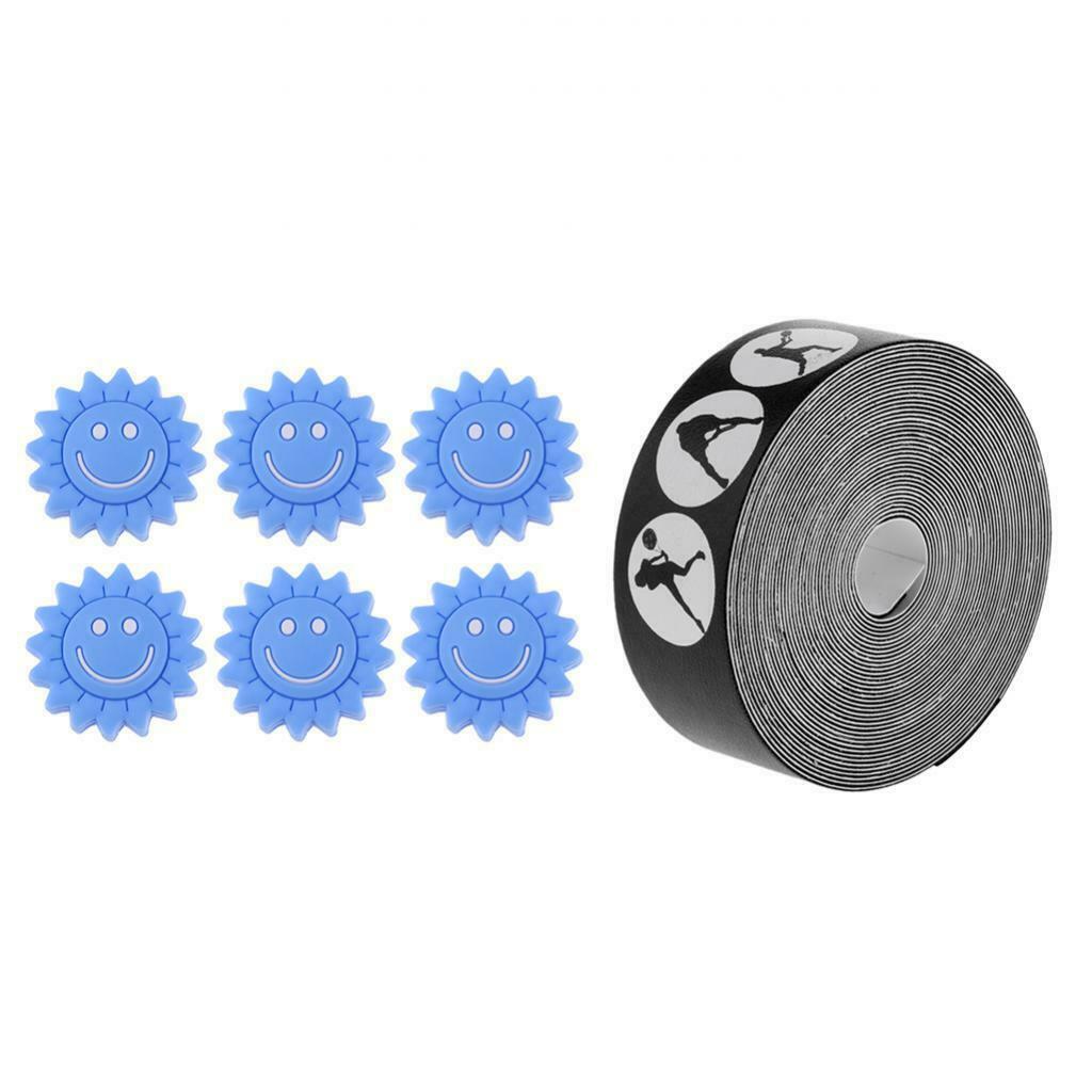 Racket Head Frame Guard with Shock Absorber  Damper