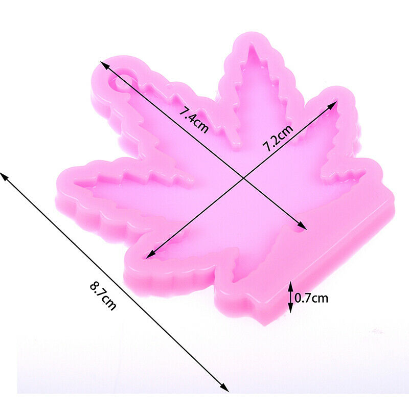 Maple leaf Leave Silicone Shape keychain Mould for Epoxy Jewelry DIY Craf.l8
