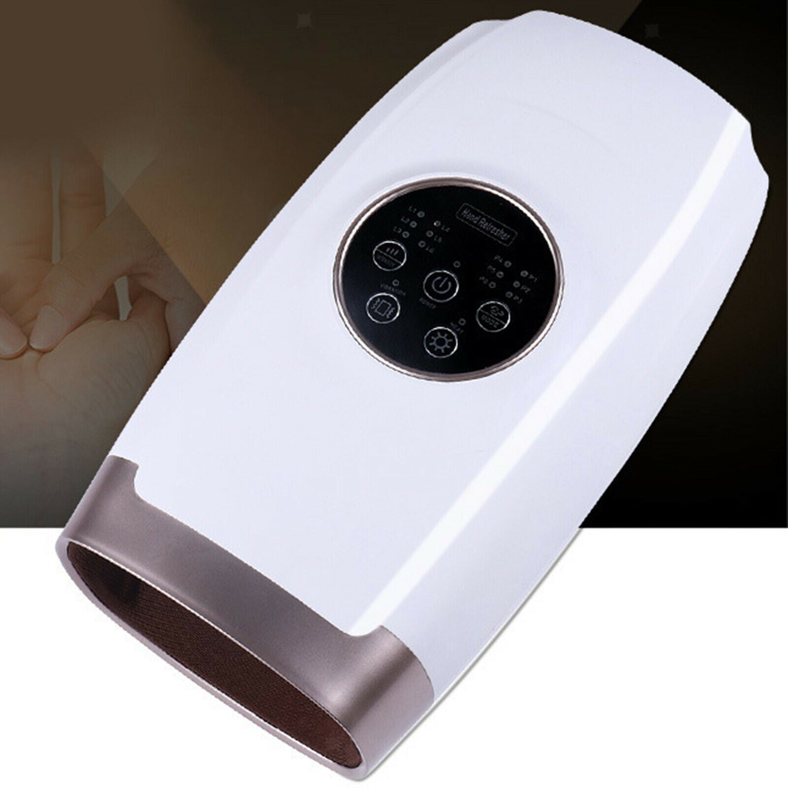 Cordless Electric Hand Massager Air Compression 6 Levels Pressure with Heat
