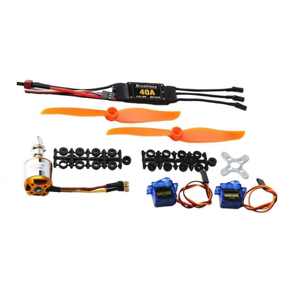 Full Set 9G Servo A2217 Motor 2300KV, Propeller ESC RC Airplane Parts of