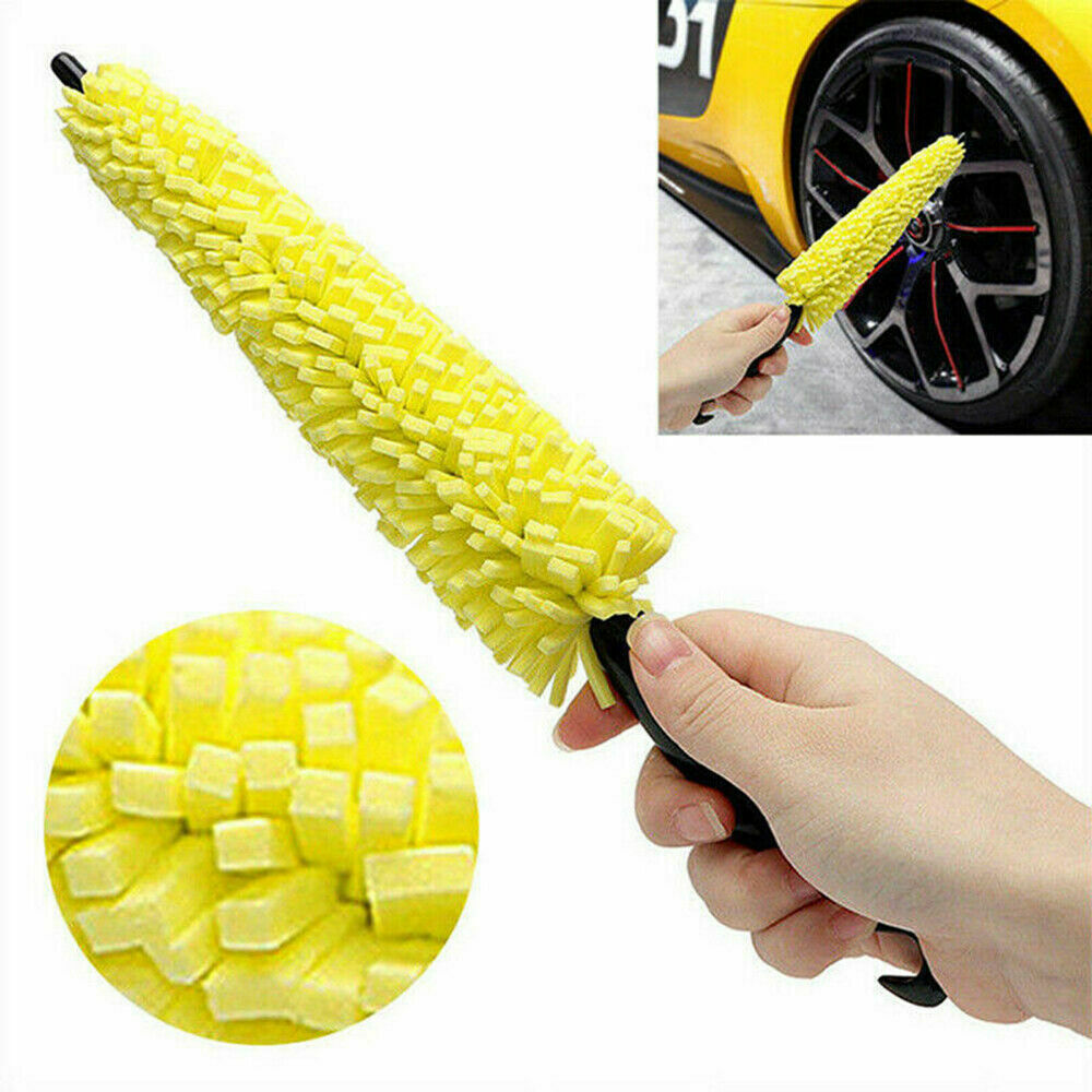 Plastic Handle Vehicle Cleaning Brush Car Wheel Wash Brush Tire Auto Scrub Brush
