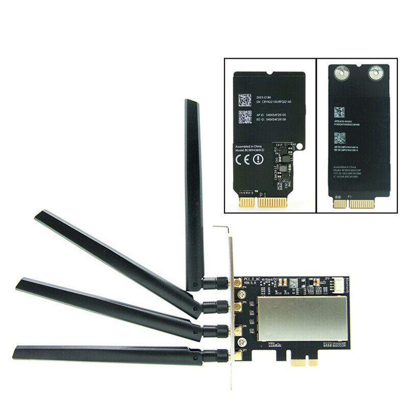 for Broadcom BCM94331 BCM94360CD BCM943602CDAX BCM943602CS WLAN Card Desktop PZ9