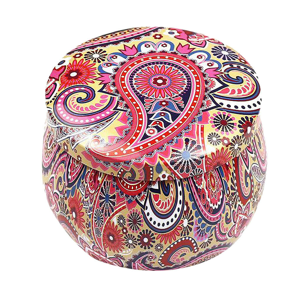 2x Decorative Sugar Bowl Tinplate Kitchen Accessory Storage Box