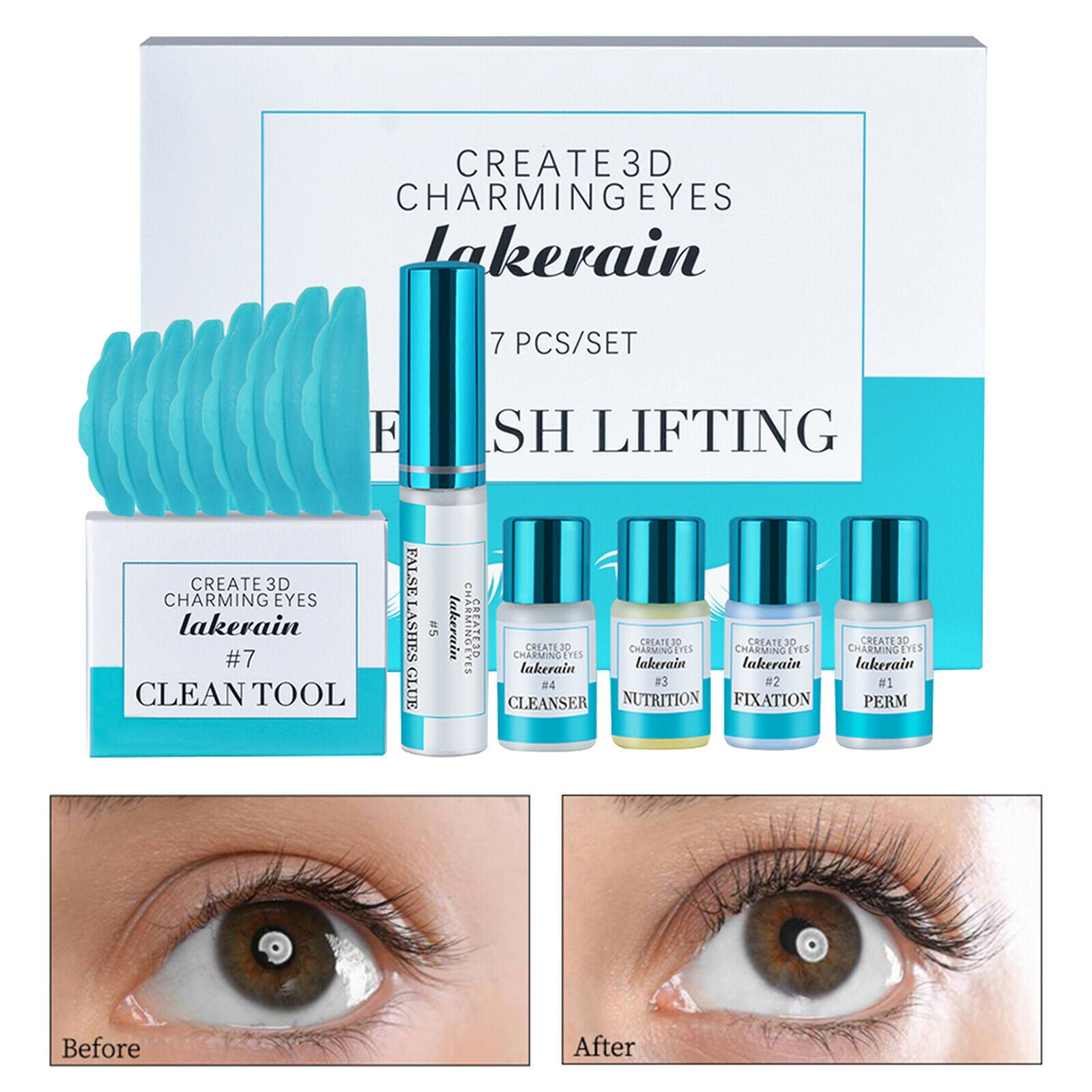 Beauty Professional 7 in 1 Eyelash Lift Kit Tool Lashes Curl Lash Perm Kit