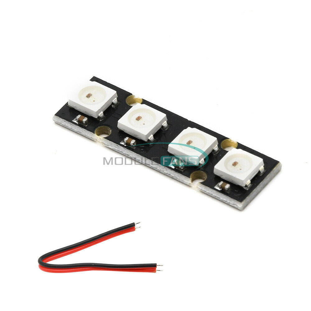 WS2812B RGB 5050 4 LED Strip Light Board For RC Flight Controller NAZE32 CC3D