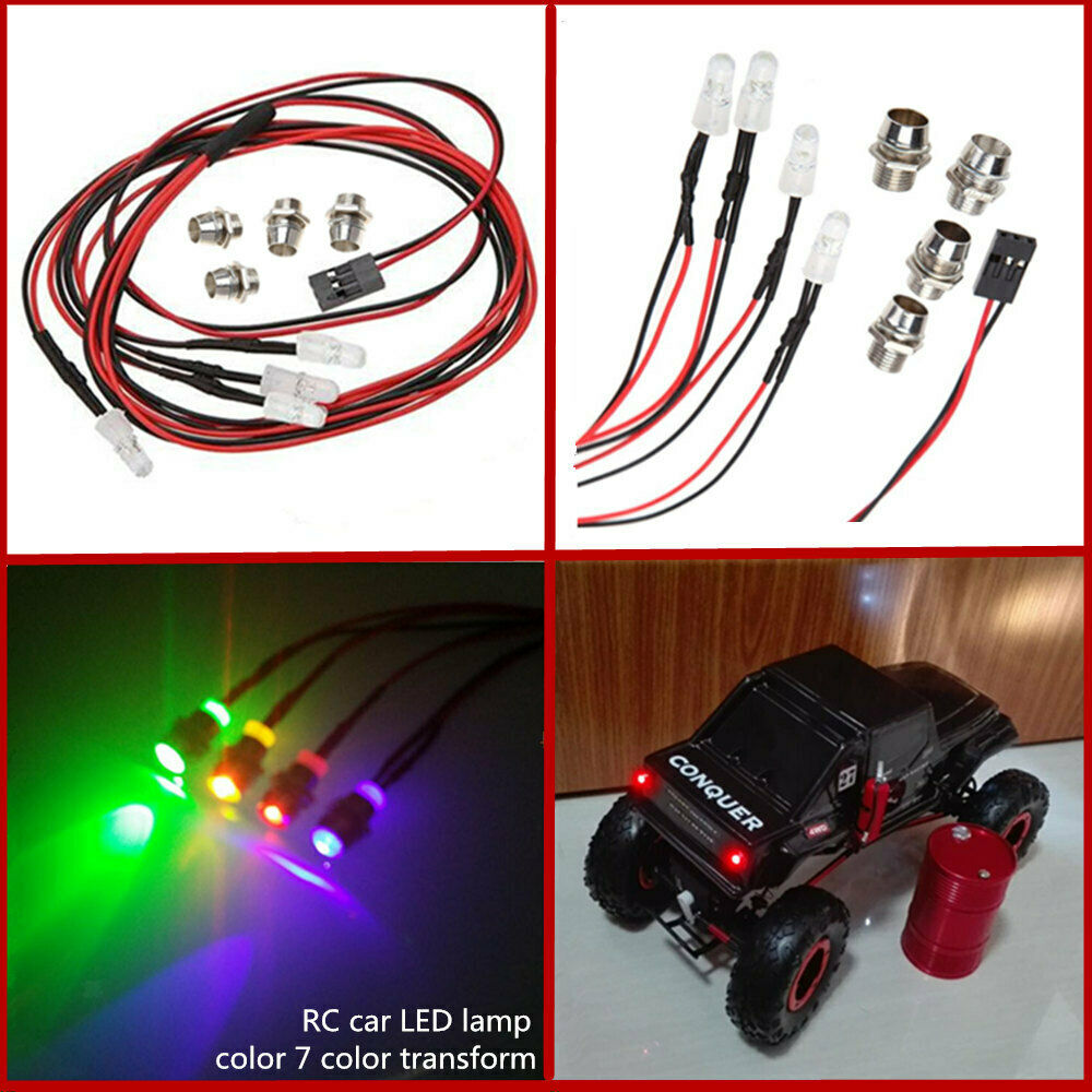 RC Car LED Night 5mm Colorful  4 LED Light