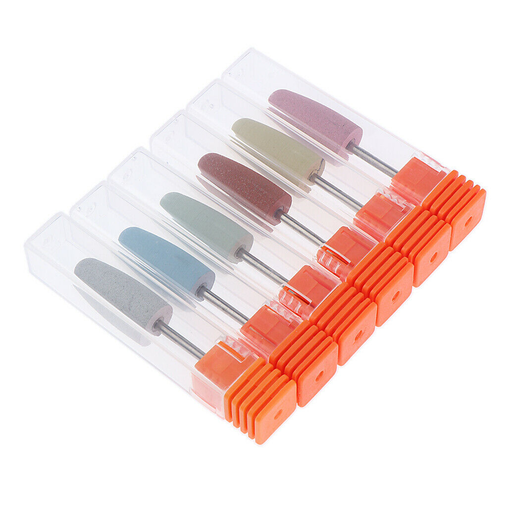 6 Pieces Drill Bits Nail Grinder Polisher Accessories Body Care Tool Durable