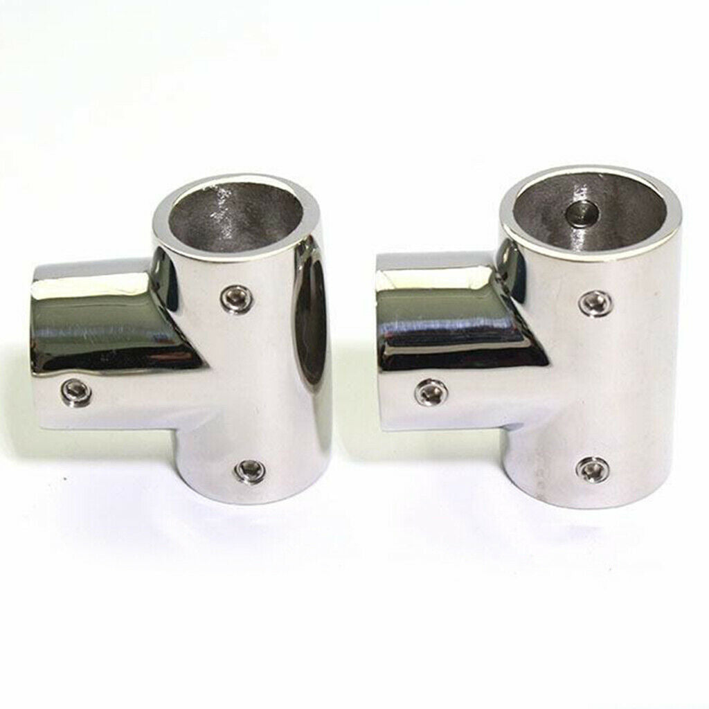 Marine Boat Hand Rail Fitting 7/8" Tee Cross Joint Connector Boat Hardware