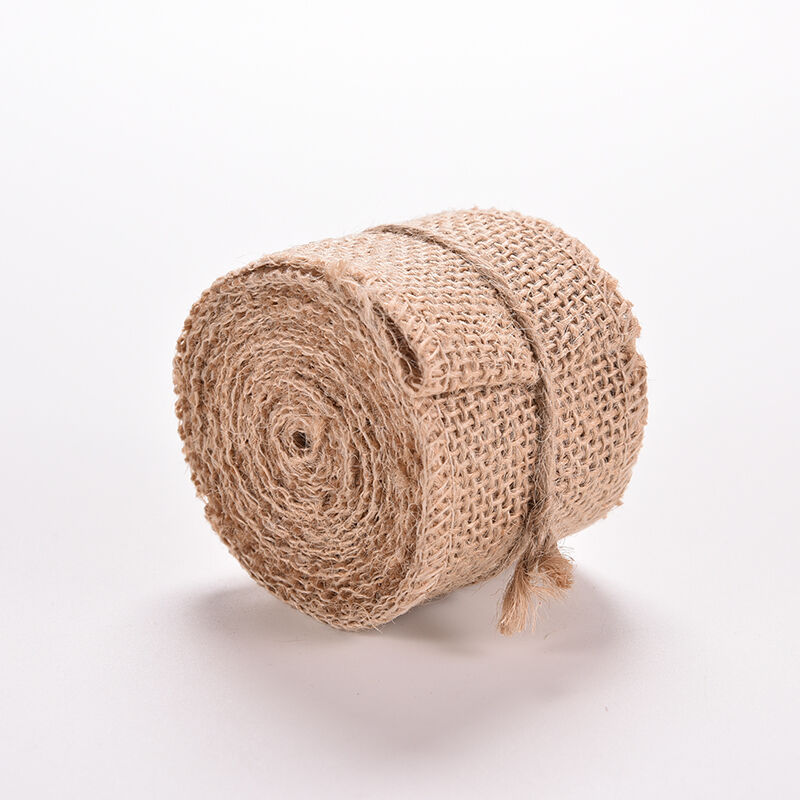 Natural Jute Hessian Burlap Ribbon Rustic Weddings Belt Strap Floristry K.l8