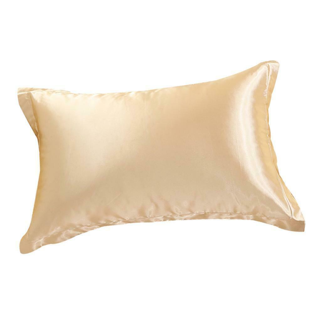2pc Mulberrry Silk Pillowcase King - Size 19x29inch - Pillow Case Beige