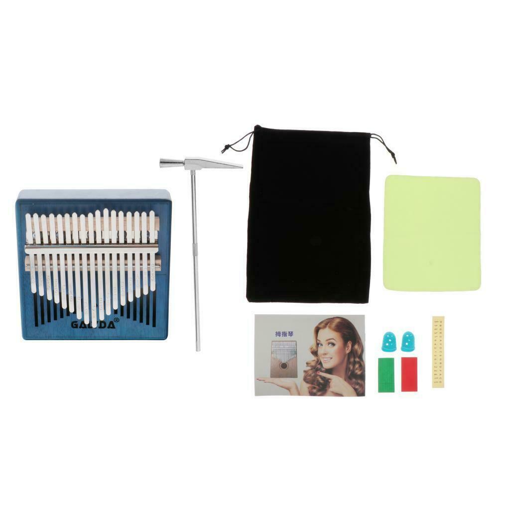 2020 Kalimba 17 Key Thumb Piano Mahogany Mbira Gift w/ Bag Finger Guards