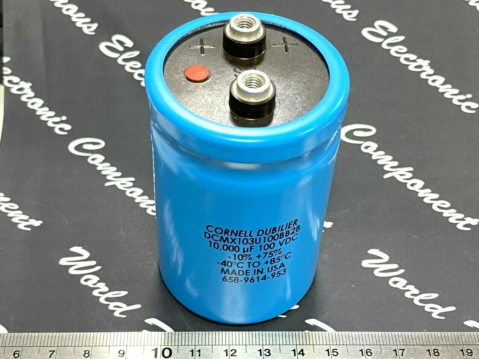 1pcs-CDE 10000uF 100V Screw Terminal Electrolytic Capacitor DCMX103U100BB2B