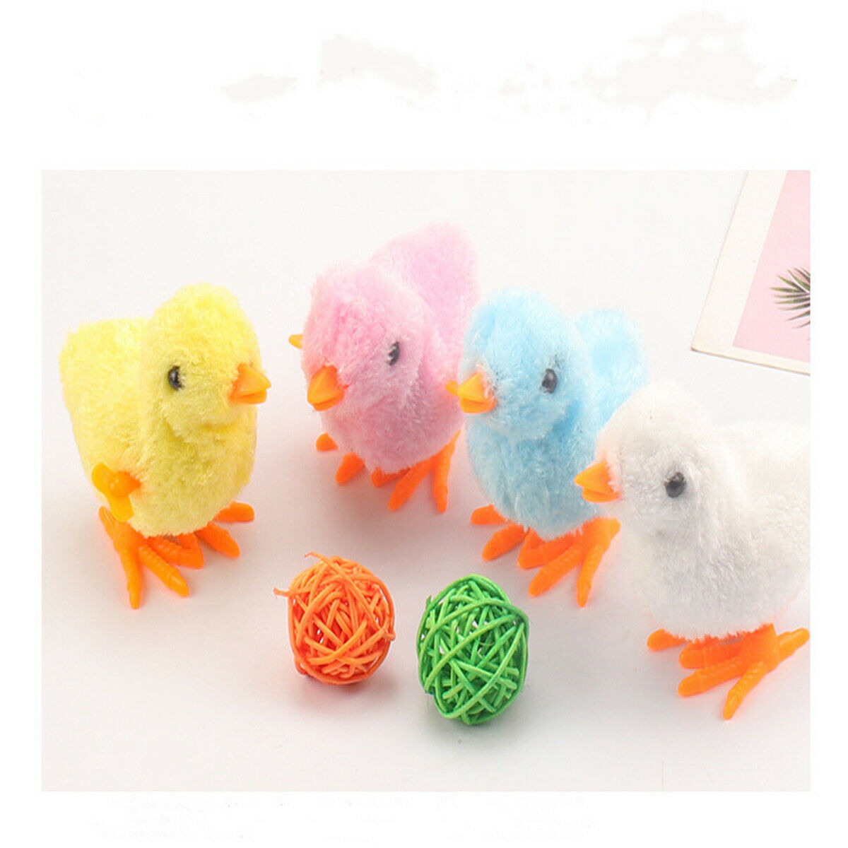 1pc Wind-up Hopping Jumping Chicken Clockwork Walking Children Kids Toys Random