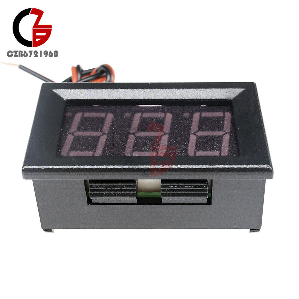 0.56" Volt Meter Voltmeter LED Panel DC 4.5-30V 3 Digital Displays Voltage Red