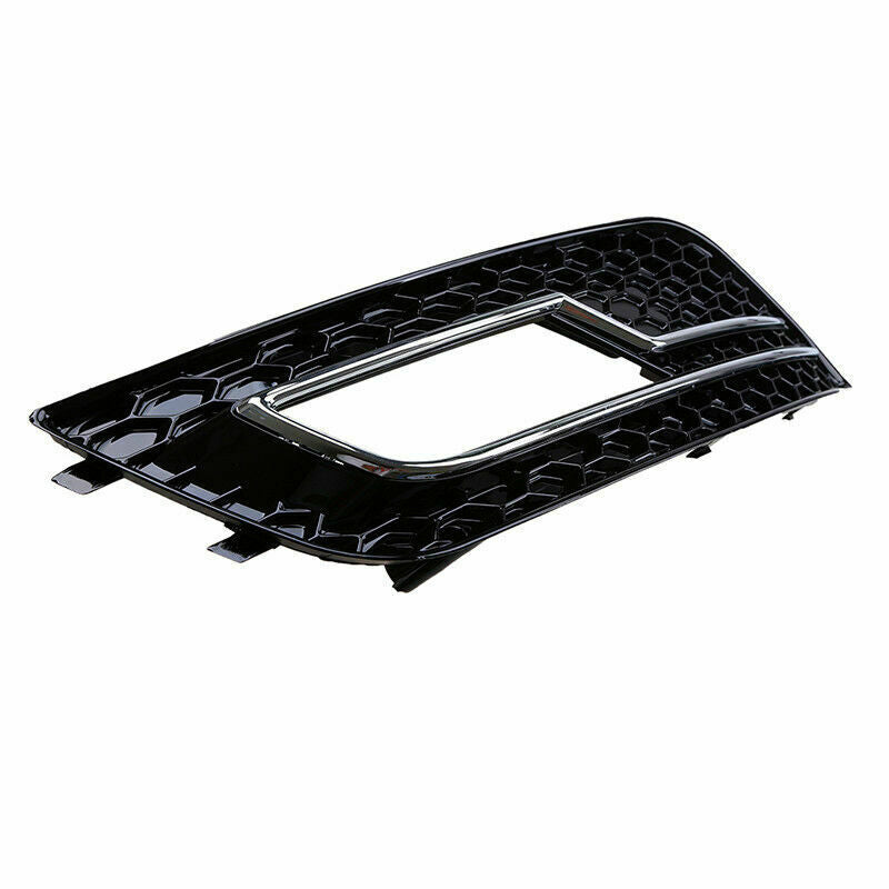 Chrome Left Side Front Bumper Fog Light Grille Grill Fit Audi A4 B8 2013-2016 15