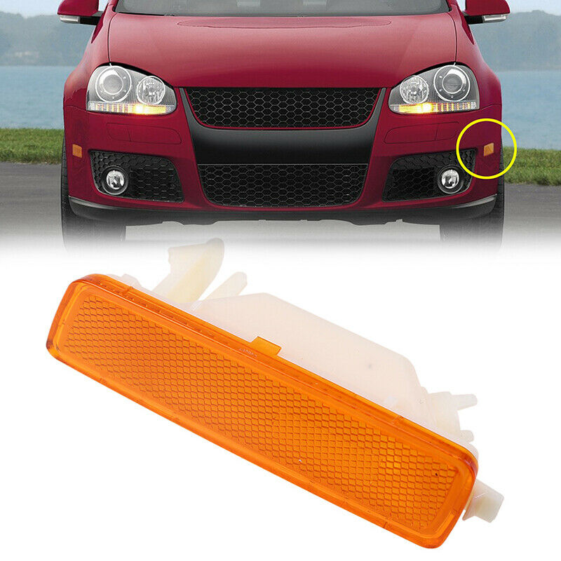 Bumper Side Marker Turn Signal Light Lamp for 2006-2009 VW Rabbit GTI Jetta MK5
