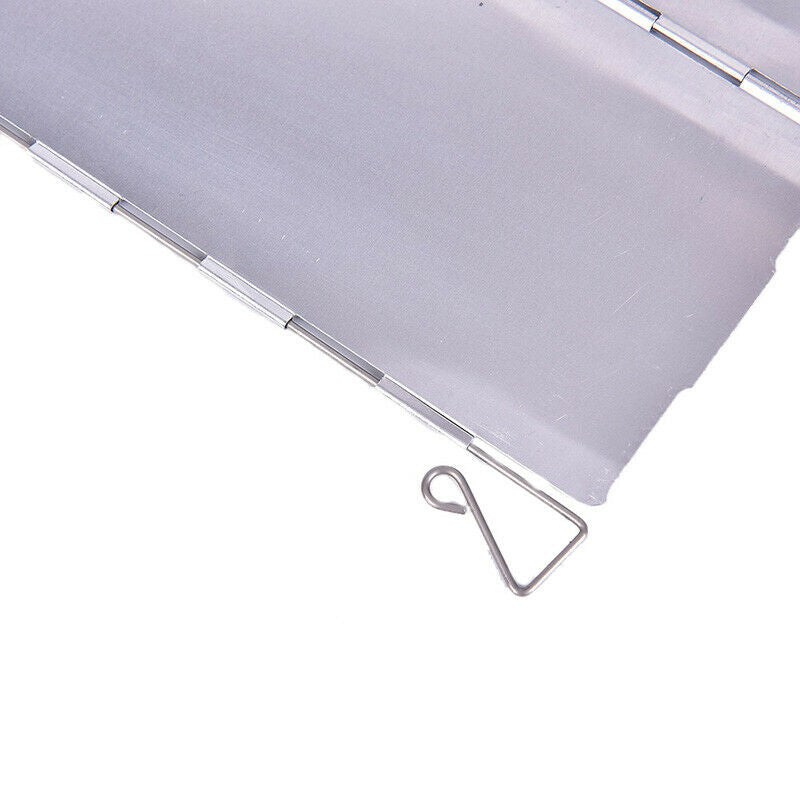 10 plates Fold Camping Cooker Gas Stove Wind Shield Screen Foldable Outdoor TL
