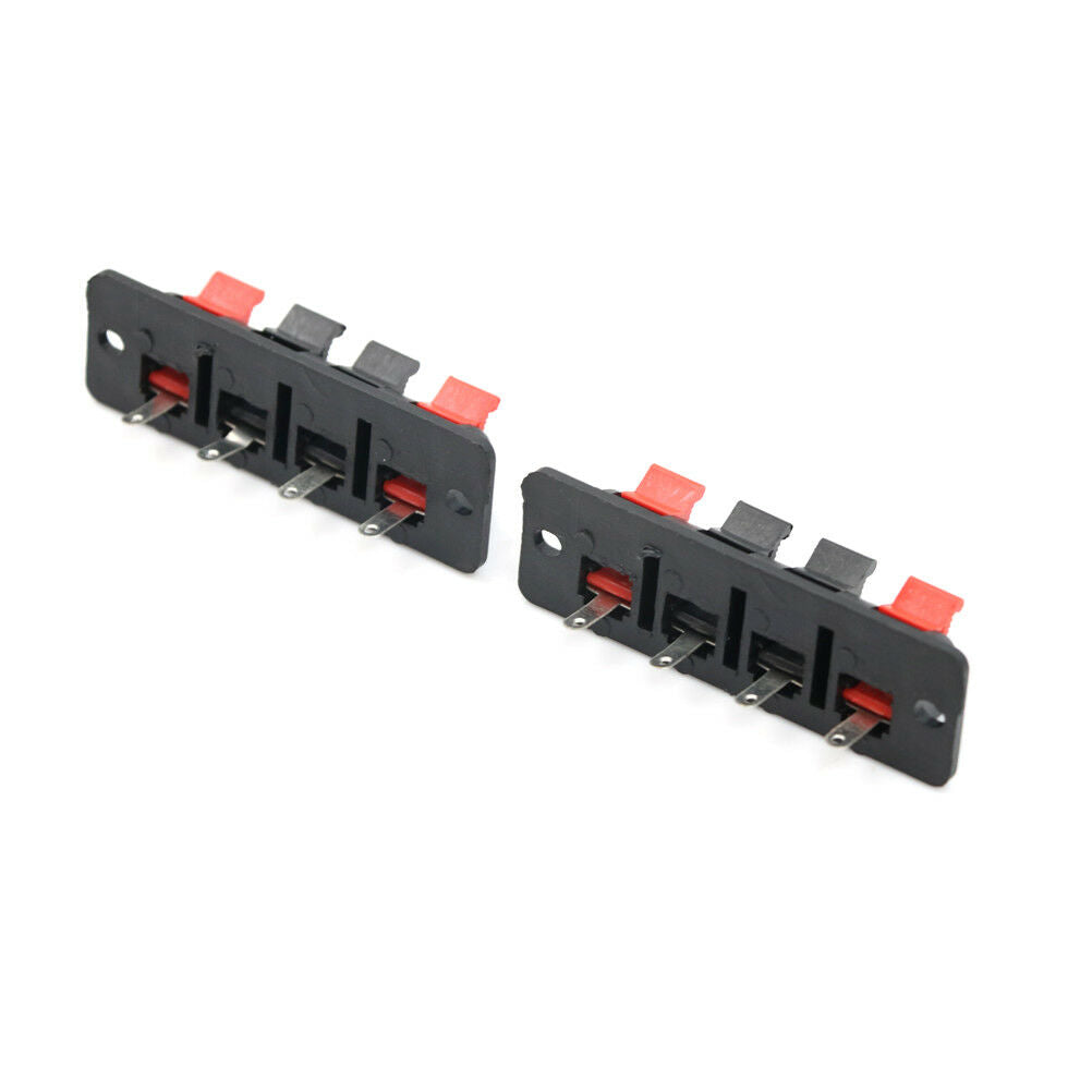 5Pcs Single Row 4 Pin 4 Position Speaker Terminal Board Connectors AdaI xJSJCA