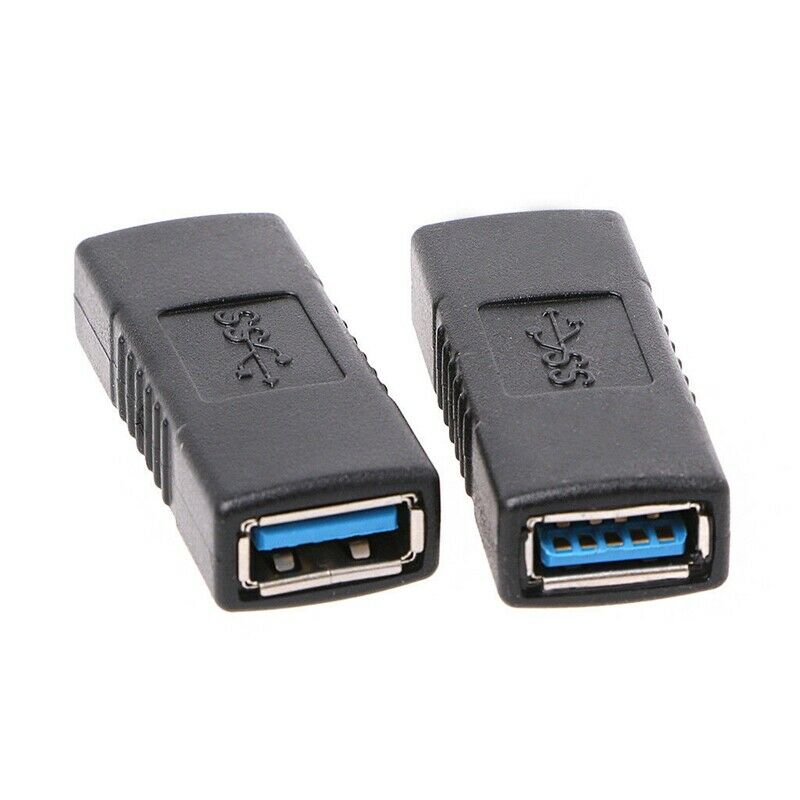 2Pcs Usb 3.0 Type A Female To Female Adapter Coupler Gender Changer Connector T8