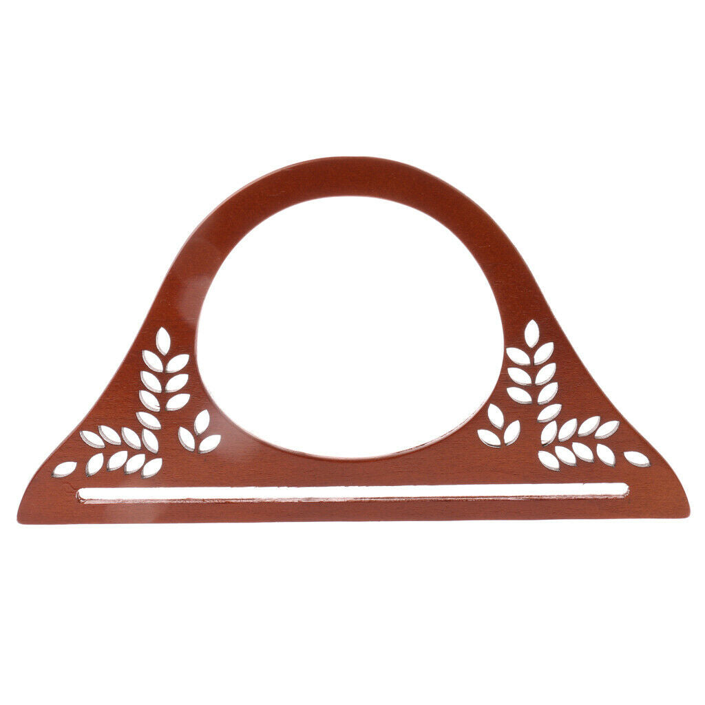 2Pack Wooden Purse Handle Evening Clutch Bag Handbag Handle Replacement