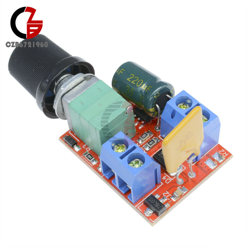 10x Mini DC 3V-35V 5A Motor PWM Speed Controller Speed Control Switch LED Dimmer
