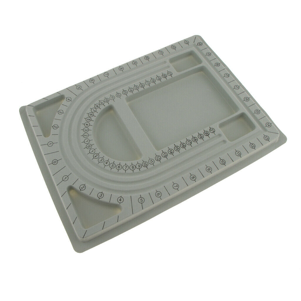 Plastic Flocked Beading Bead Board Bracelet Design Tray Jewelry Making Tools