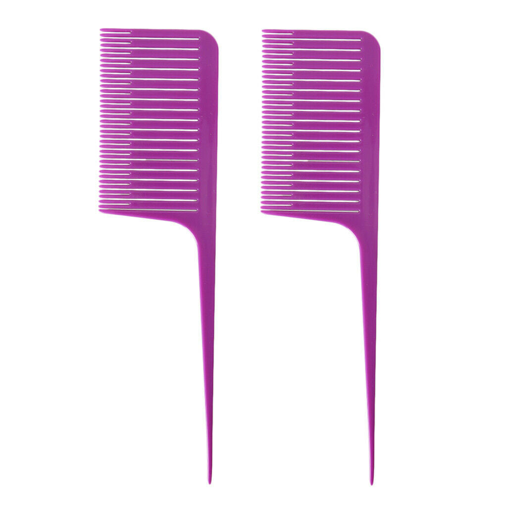 2 Pro ABS Weave Highlighting Foiling Hair Comb for Styling Dyeing Combs