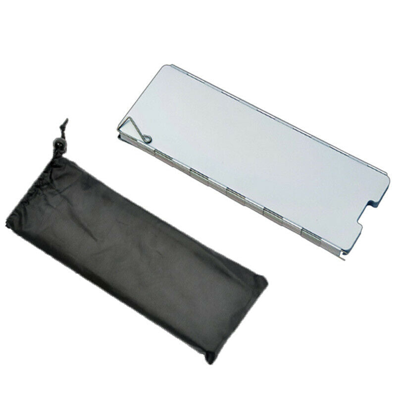 10 plates Fold Camping Cooker Gas Stove Wind Shield Screen Foldable Outdoor TL