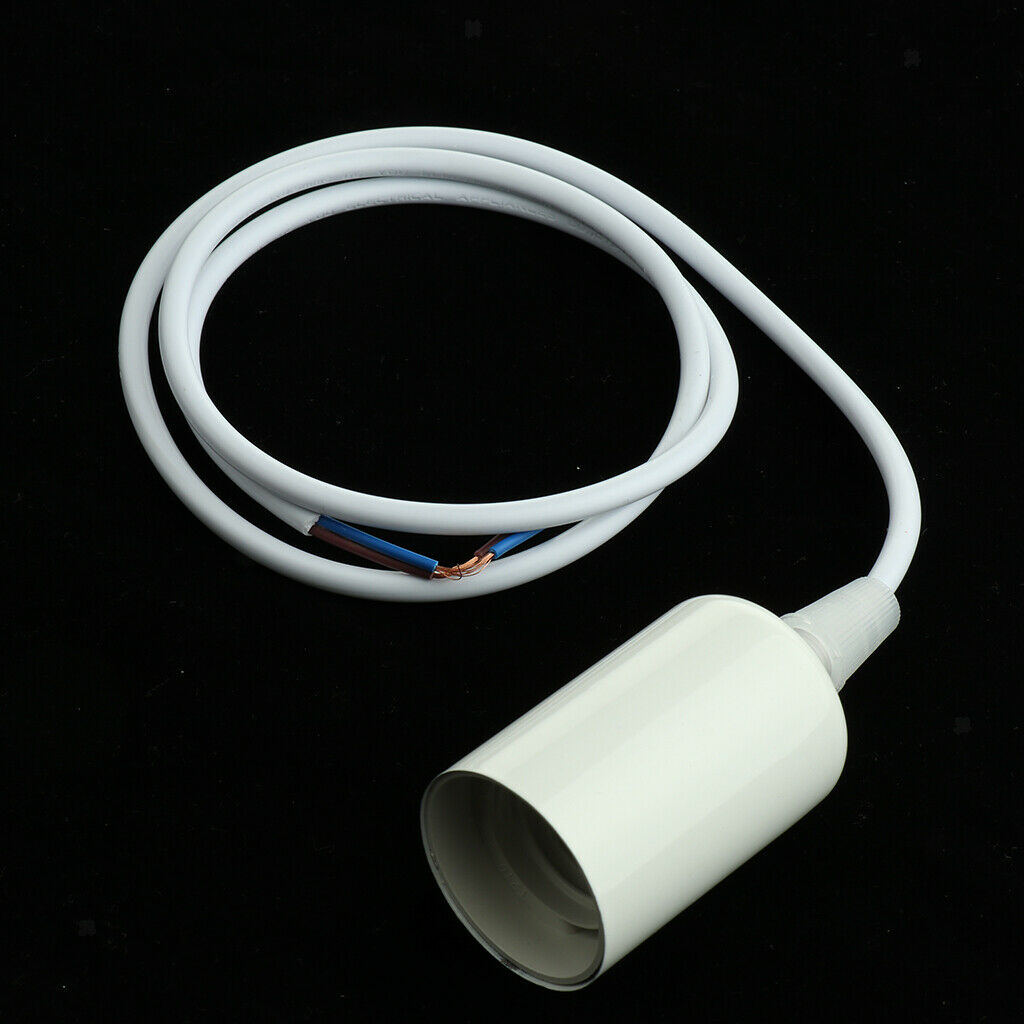 1 Pc Ceiling Lamp / Pendant Light Holder for E27 Screw-type Bulb Light White