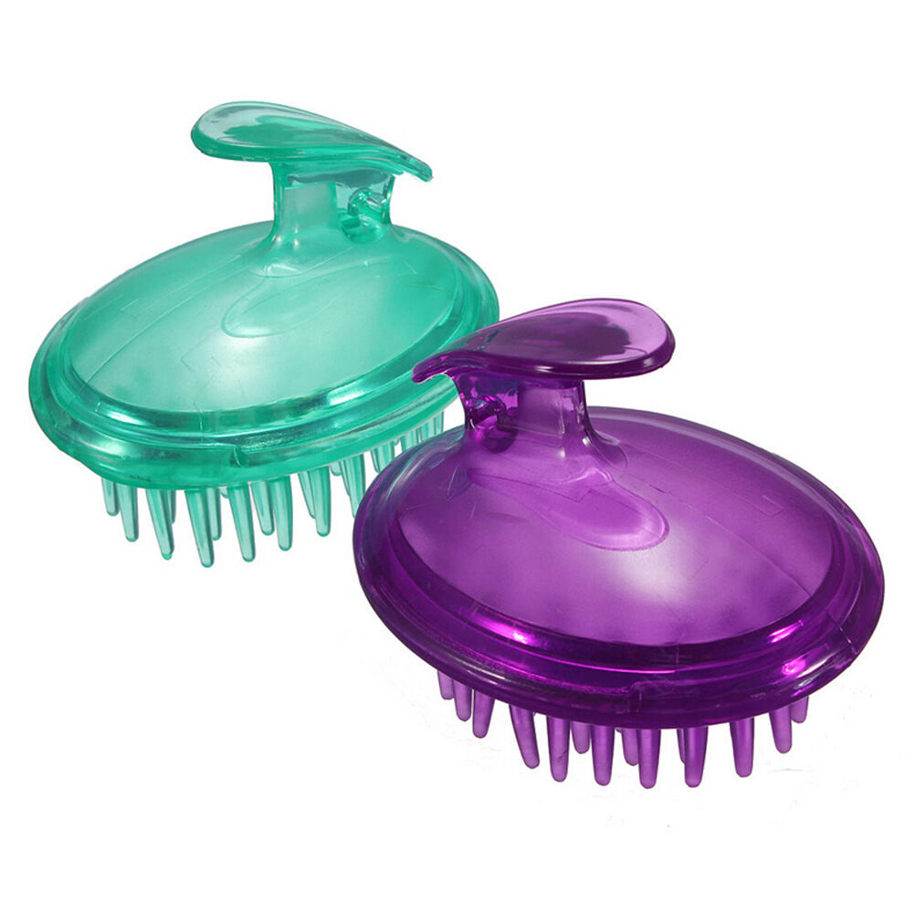 Shampoo Brush Scalp Clean Massage Hair Head Care Salon Massager Com.l8