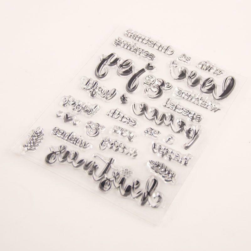 Merry Christmas Silicone Clear Seal Stamp DIY Scrapbooking Embossing Photo Album