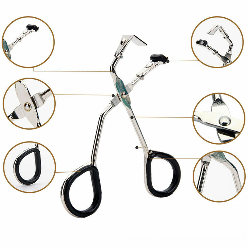 1X Eyelash Curler Tweezers Curling Eyelash Clip Cosmetic Eye Beauty Makeup Tool